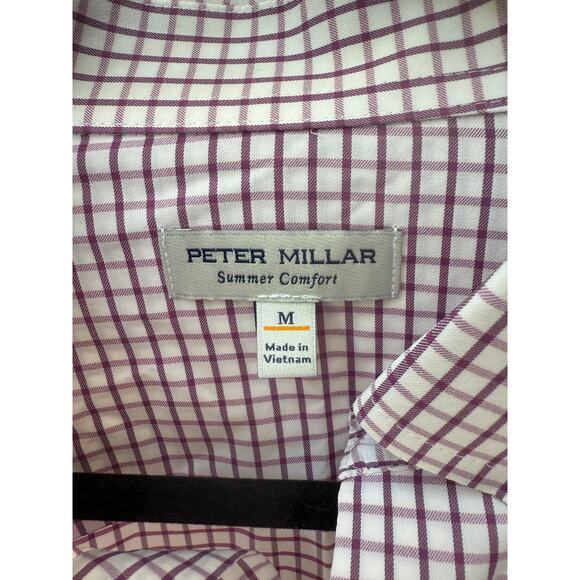 Peter Millar Men's Crown Sport Summer Comfort Long Sleeve Button Up Shirt Size M - Picture 3 of 6